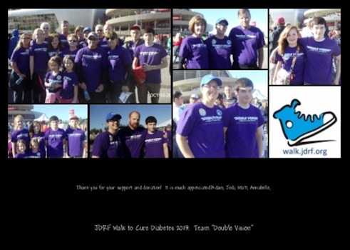 Jdrf Walk To Cure Diabetes 2013 T-Shirt Photo