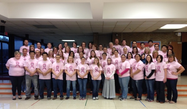Breast Cancer Awareness  Teachers Unite! T-Shirt Photo