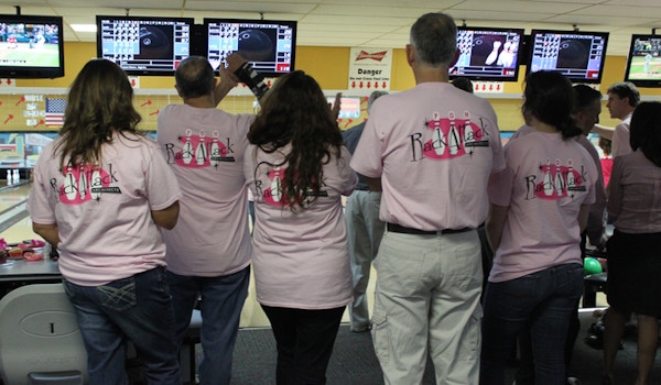 Picture of Poh "Rack Attack" Bowling Team Custom T-Shirt Design Poh "Rack Attack" Bowling Team T-Shirt Photo