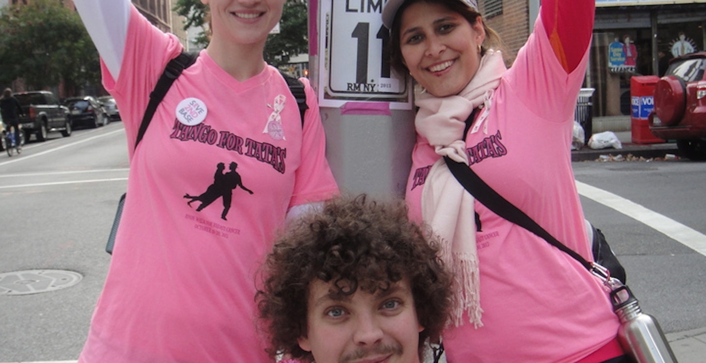 Half Of Team Tango For Ta Ta’s Avon Walk For Breast Cancer T-Shirt Photo