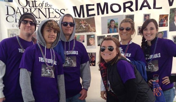 The Phillips Family At The Afsp Out Of The Darkness Walk T-Shirt Photo