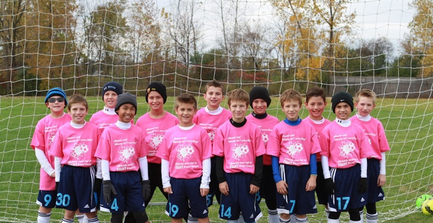 Picture of Support Breast Cancer Awareness Game Custom T-Shirt Design Support Breast Cancer Awareness Game T-Shirt Photo