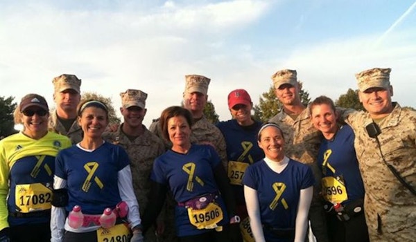 Boston Strong At The Dc Marine Corps Marathon T-Shirt Photo