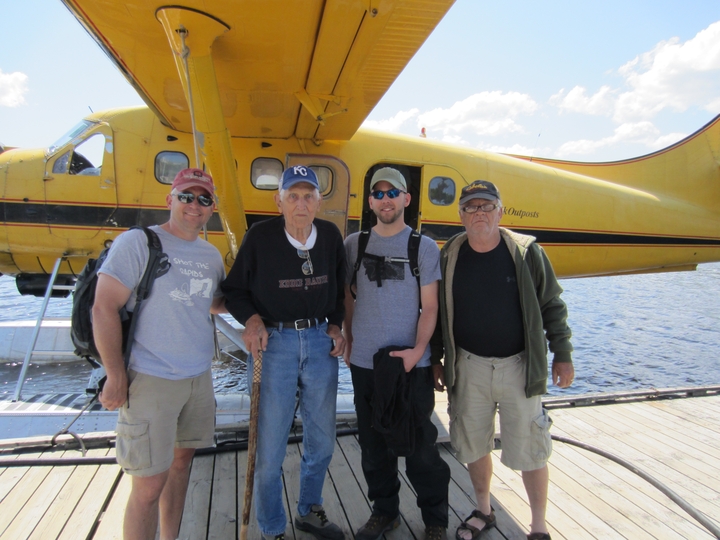 Family Fishing In Canada T-Shirt Photo