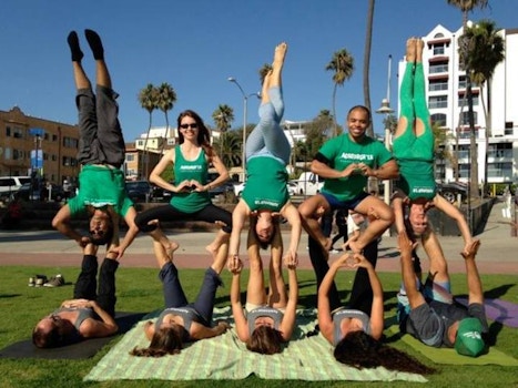 Acro Yoga La <3s Our Shirts! T-Shirt Photo