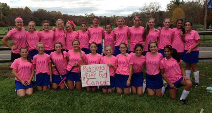Independence Field Hockey Turns It Pink T-Shirt Photo