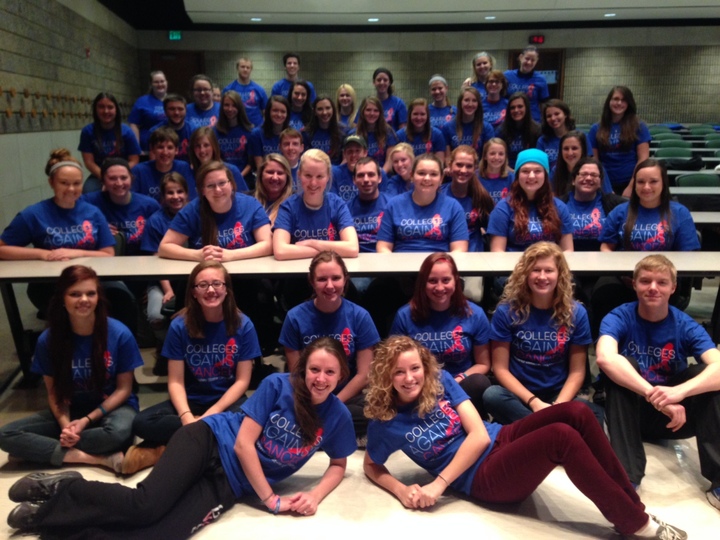Grand Valley State University Colleges Against Cancer T-Shirt Photo