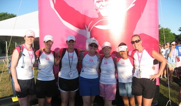Picture of Boston Breast Cancer 3 Day Walk Custom T-Shirt Design Boston Breast Cancer 3 Day Walk T-Shirt Photo