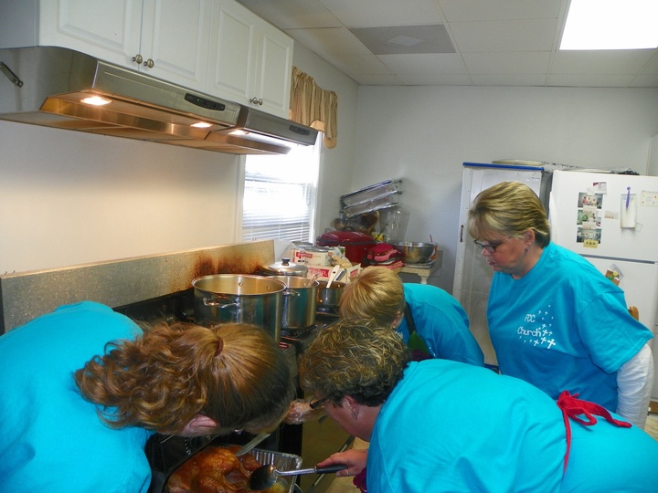 Feeding The Homeless On Thanksgiving  T-Shirt Photo