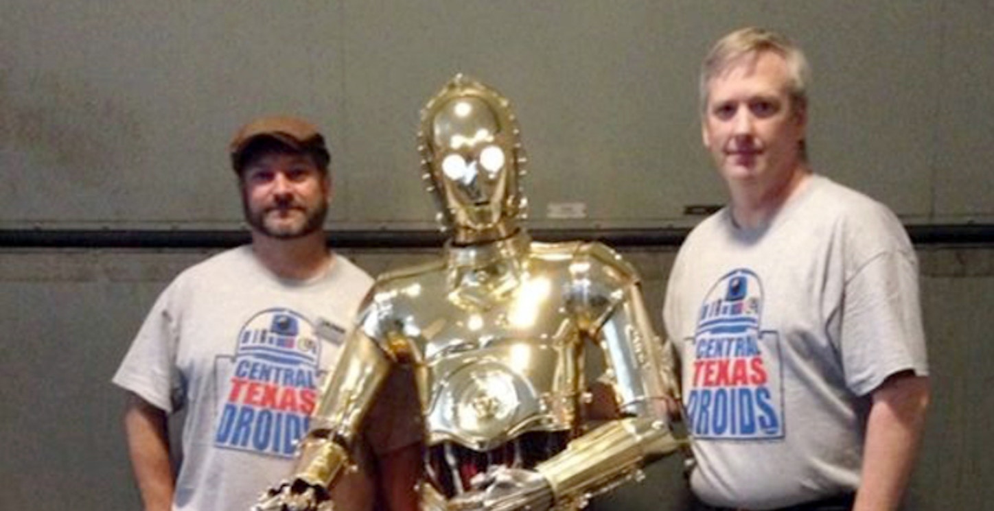 Central Texas Droids With R2 D2 And C 3 P0 T-Shirt Photo