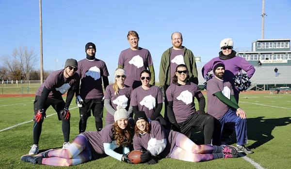 Picture of 2013 Turkey Bowl Team Purple Polar Bear! Custom T-Shirt Design 2013 Turkey Bowl Team Purple Polar Bear! T-Shirt Photo
