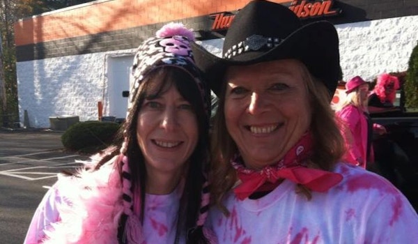 Laurie & Diane Getting Wicked In Pink T-Shirt Photo