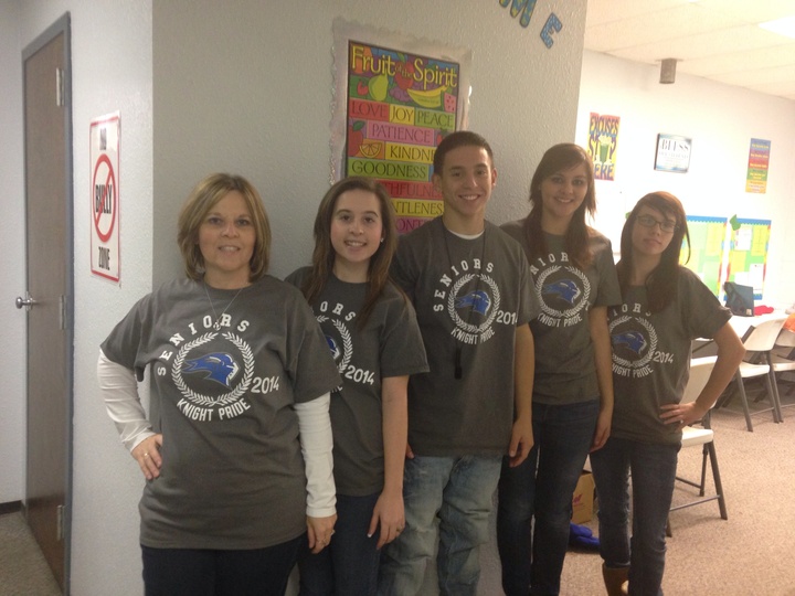 4seniors And The Teacher  T-Shirt Photo