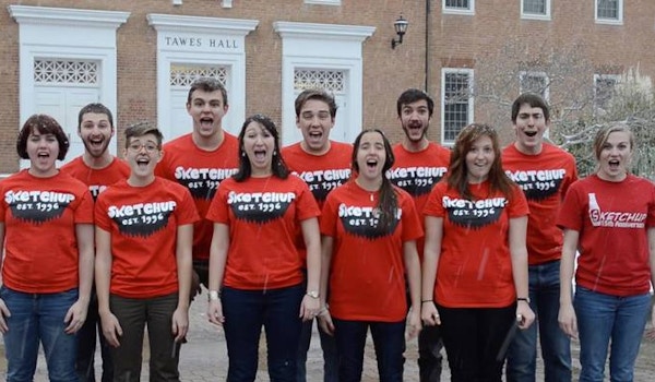 College Comedy Group Christmas Caroling T-Shirt Photo