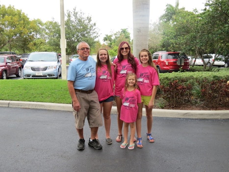 Grandpa And The Girls T-Shirt Photo