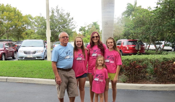 Grandpa And The Girls T-Shirt Photo