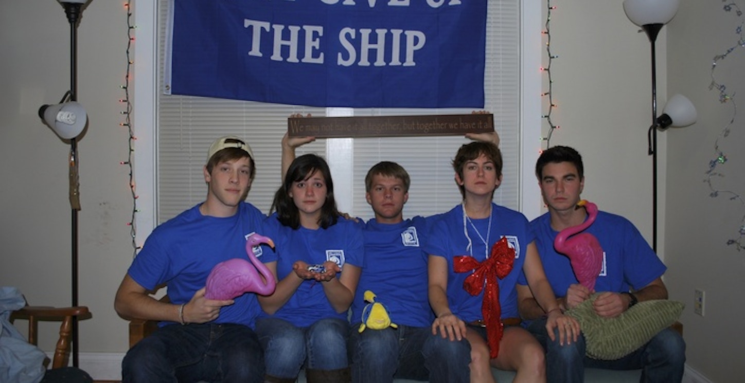 Picture of Goofing Off With The Housemates. Custom T-Shirt Design Goofing Off With The Housemates. T-Shirt Photo