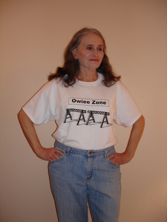 Sharon.  Six Months After Double Mastectomy...Three Weeks After Implant Surgery T-Shirt Photo