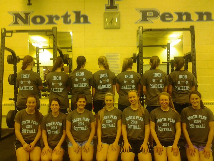 North Penn Softball Team  Weight  Lifting Workout T-Shirt Photo