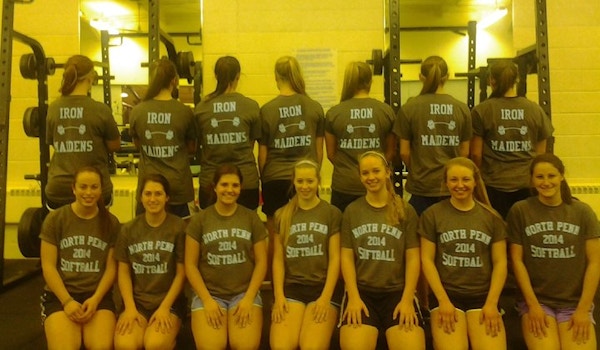 North Penn Softball Team  Weight  Lifting Workout T-Shirt Photo