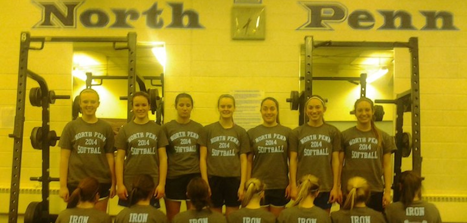 North Penn Softball Team  Weight  Lifting Workout T-Shirt Photo