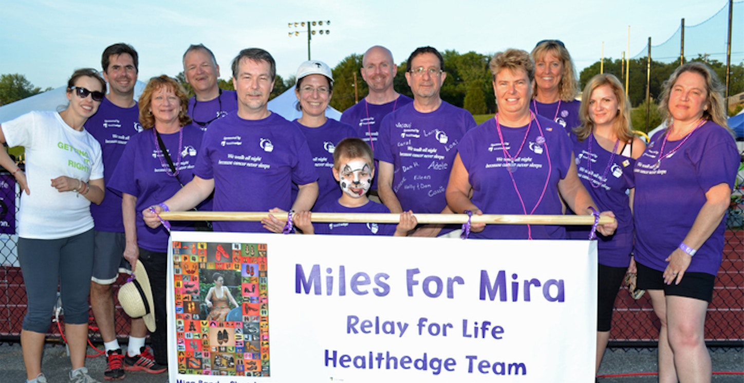 Miles For Mira Relay For Life Team  T-Shirt Photo