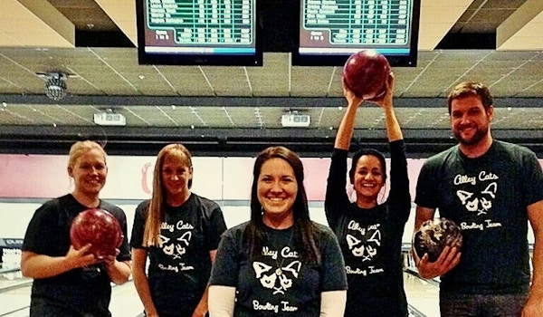 Picture of Alley Cats Bowling Team! Custom T-Shirt Design Alley Cats Bowling Team! T-Shirt Photo