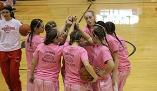 Lady Broncs Hoop For A Cure T-Shirt Photo