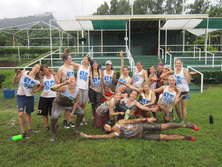 Team Sophisticated Side Ponytail At An Ultimate Frisbee Tournament In Oahu T-Shirt Photo