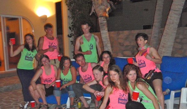 Best Suprise Wedding Gift Ever  Friends In Mexico With Custom Neon Tanktops! T-Shirt Photo