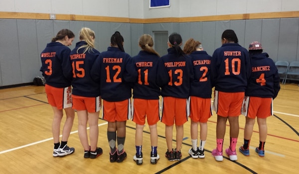 Fieldston Girls Basketball Reverse T-Shirt Photo