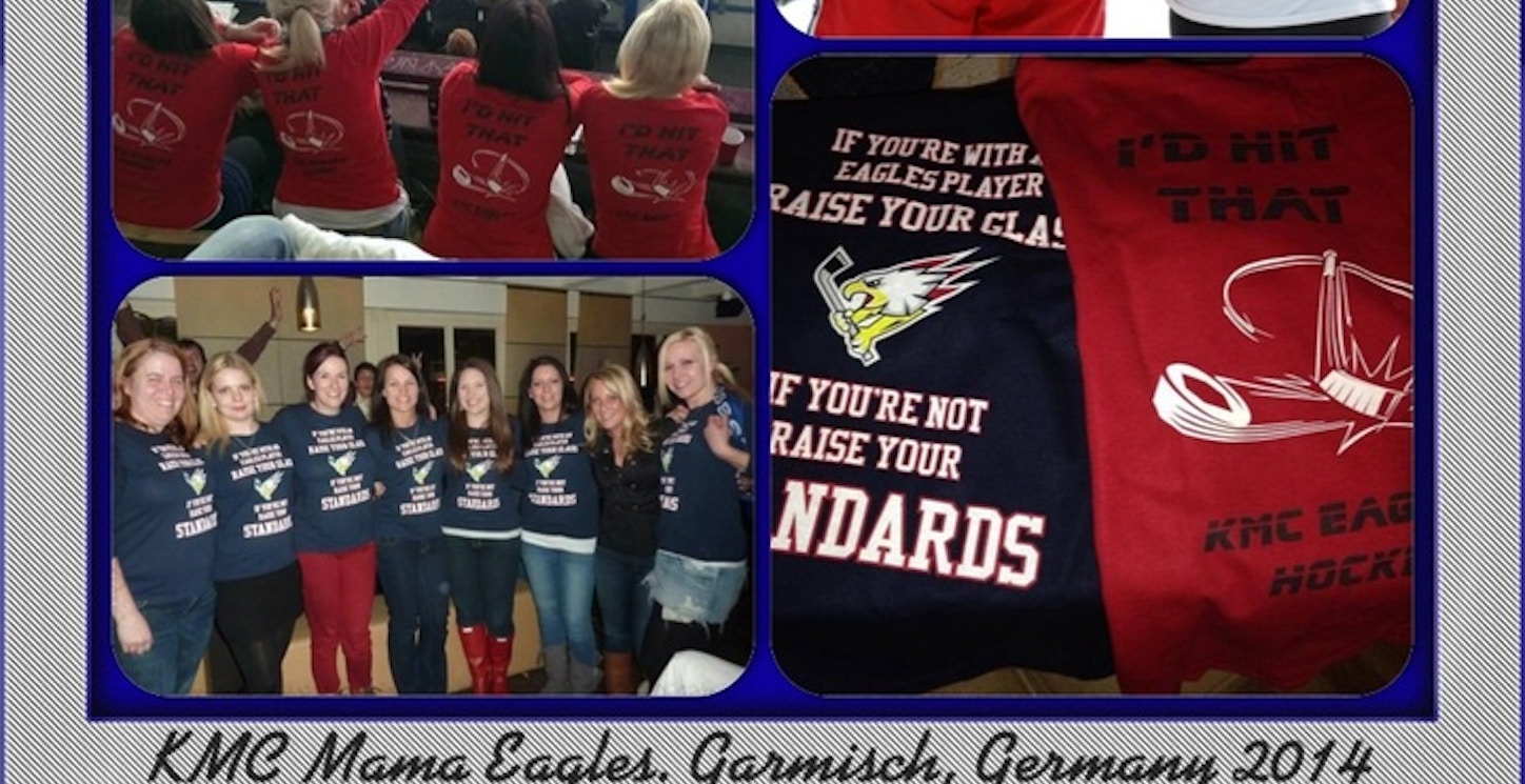 Kmc Mama Eagles. Garmisch, Germany! T-Shirt Photo