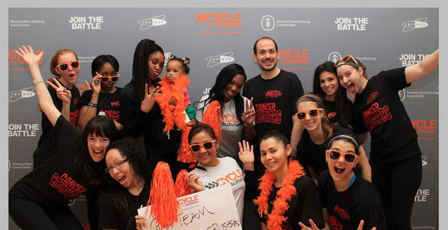 Cycle For Survival Nyc 2014 Team Cancer Crushers T-Shirt Photo
