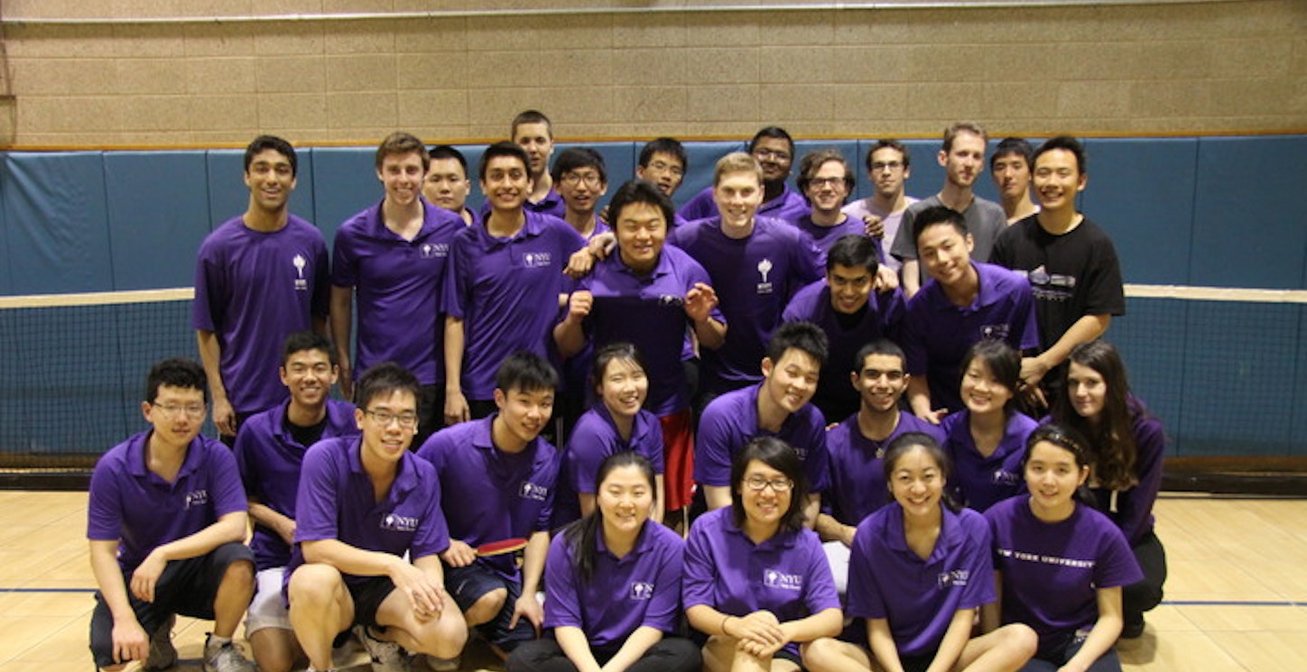 Nyu Table Tennis Team T-Shirt Photo