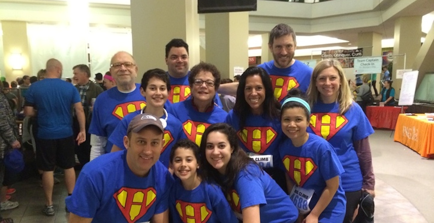 Harold's Heroes 2014 Big Climb For Leukemia T-Shirt Photo