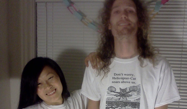 Everybody Look's Good In Helicopter Cat Shirts T-Shirt Photo