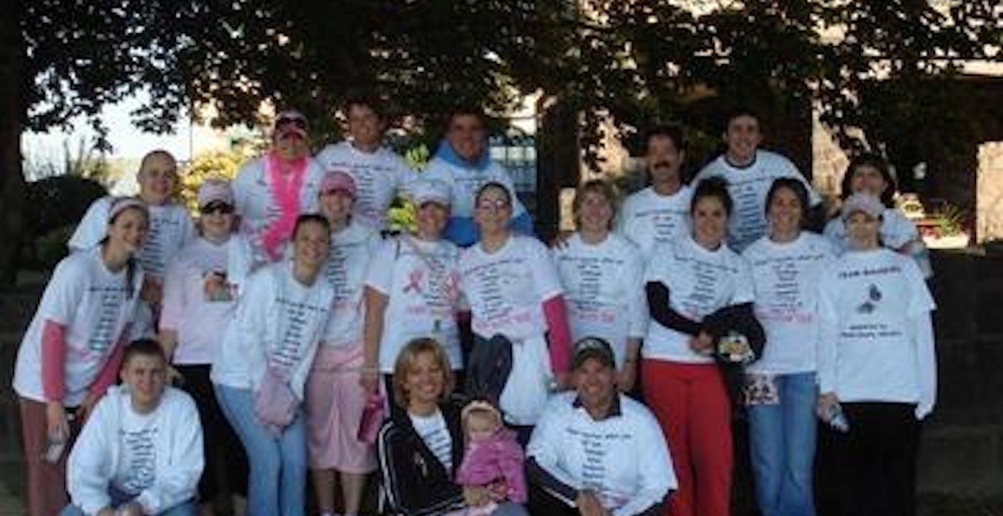 Team Baugher Invades City Island For Breast Cancer Awareness T-Shirt Photo