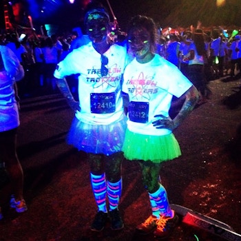 The Glow Trotters Take On The Neon Dash In San Antonio  T-Shirt Photo
