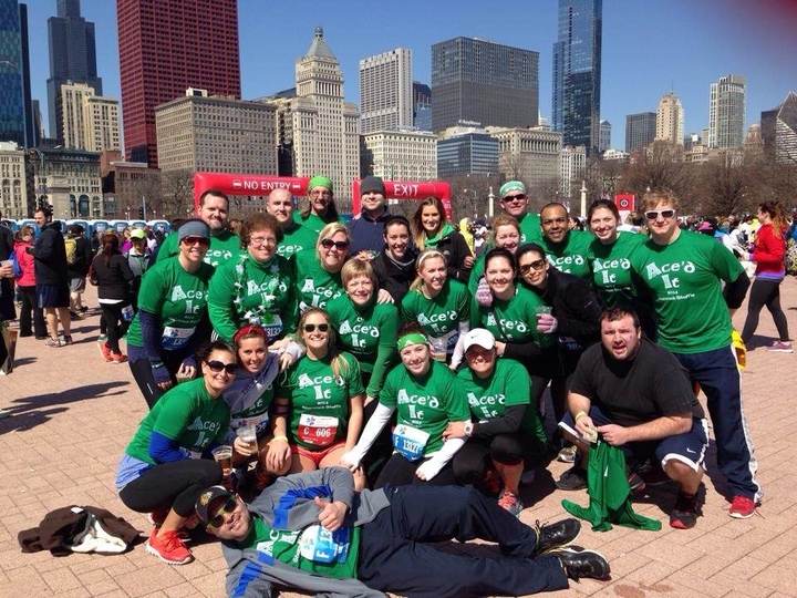 Team Ace'd It   2014 Shamrock Shuffle T-Shirt Photo