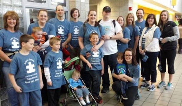 Picture of Autism Walk For Derek Custom T-Shirt Design Autism Walk For Derek T-Shirt Photo