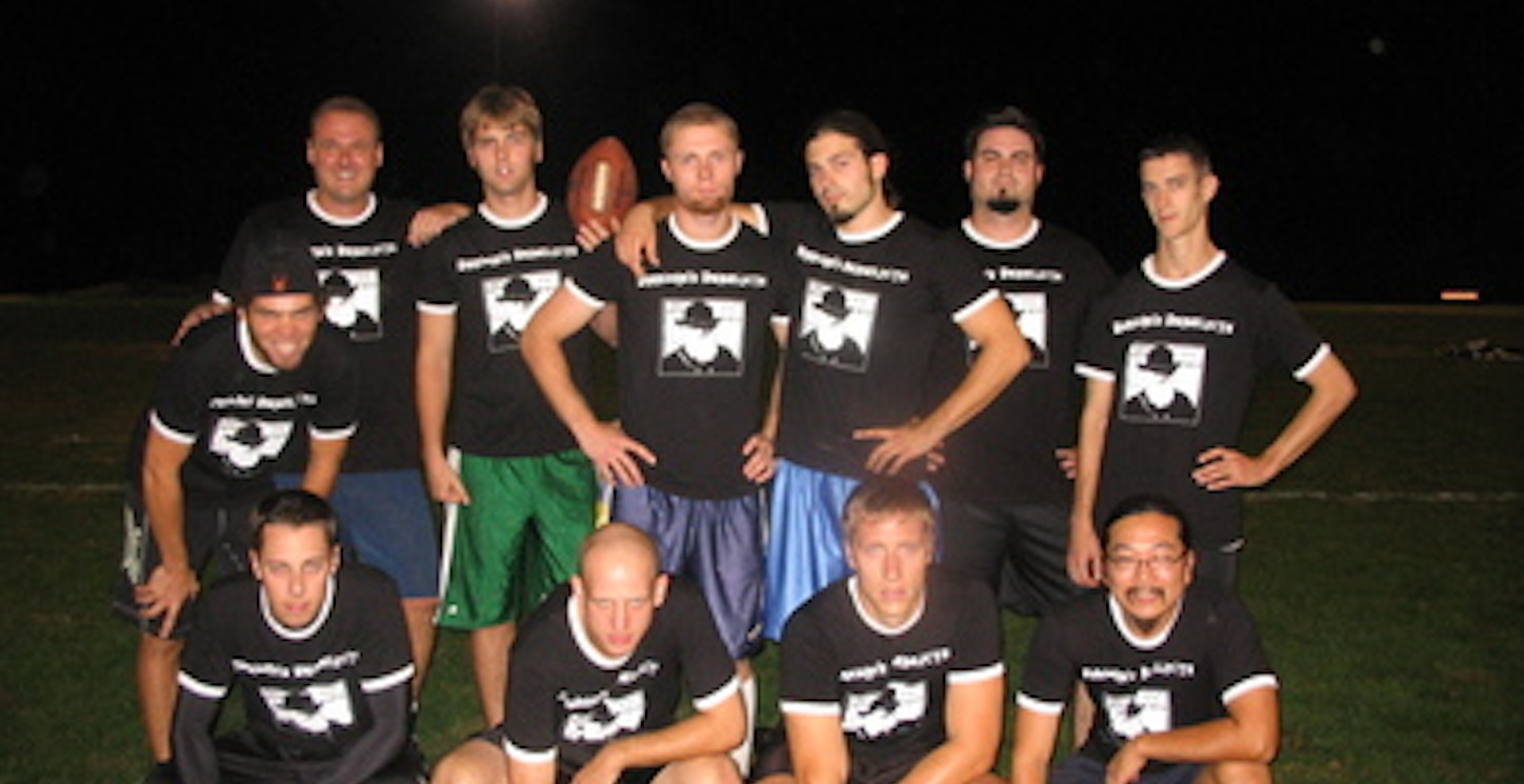 Picture of Anthropology Flag Football Custom T-Shirt Design Anthropology Flag Football T-Shirt Photo