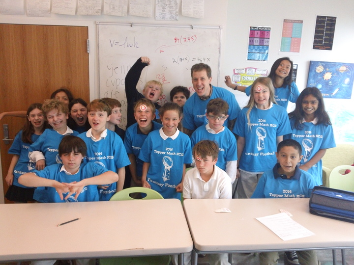 Teppper Math Class Fantasy Football T-Shirt Photo