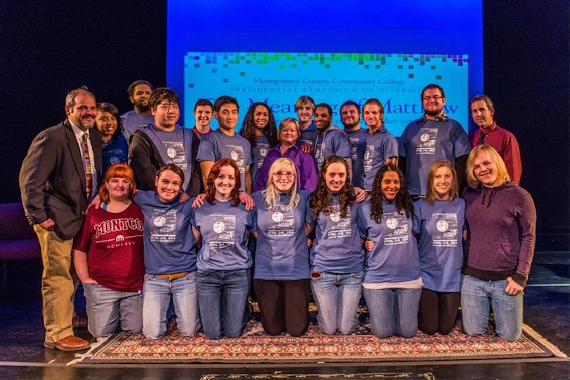 Cast  And Crew Of 'The Laramie Project' With Anti Hate Activist Judy Shepard T-Shirt Photo