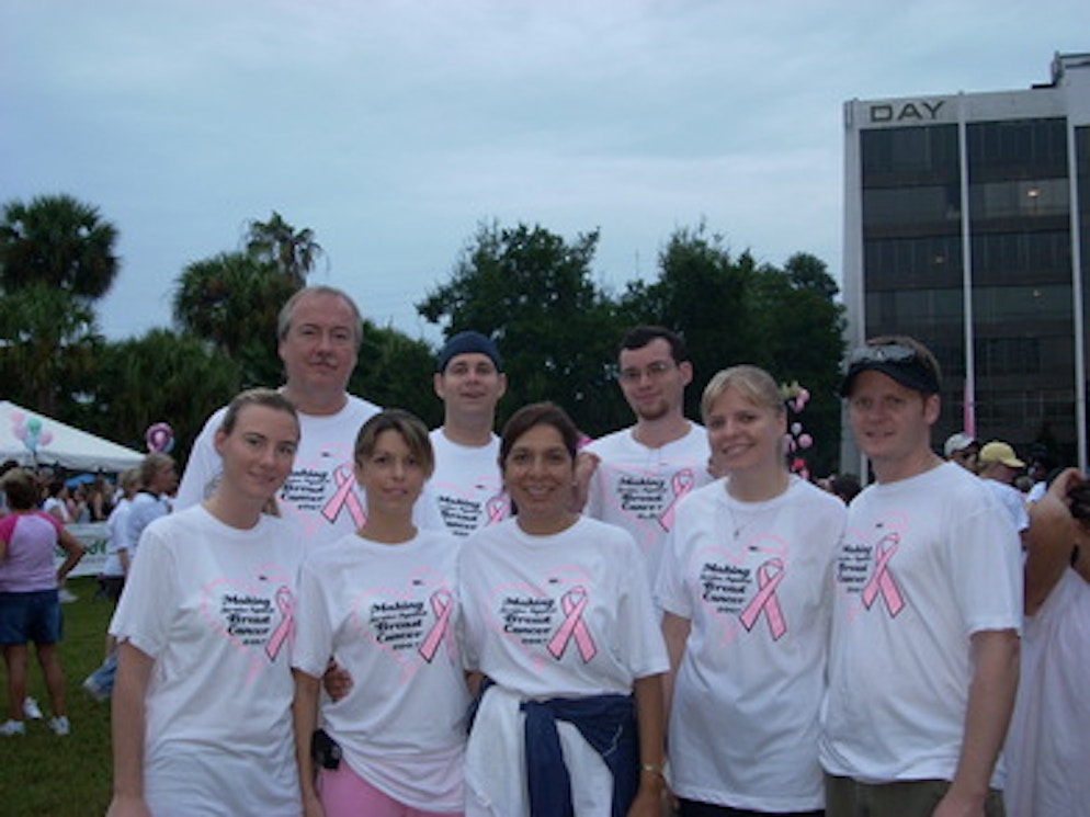 Making Strides Against Breast Cancer T-Shirt Photo