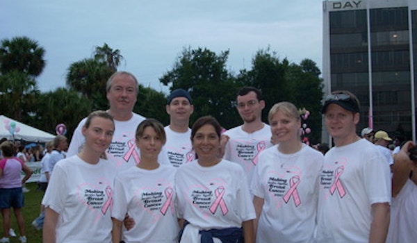 Picture of Making Strides Against Breast Cancer Custom T-Shirt Design Making Strides Against Breast Cancer T-Shirt Photo