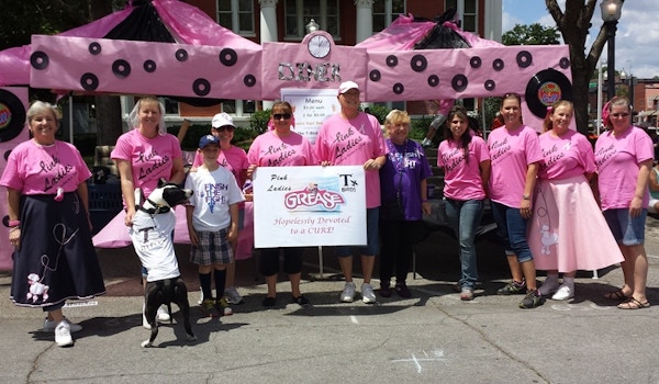 Lacoochee Eagles Pink Ladies Hopelessly Devoted To A Cure T-Shirt Photo