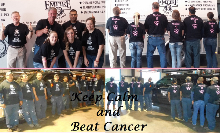 Keep Calm & Beat Cancer   Melissa B T-Shirt Photo