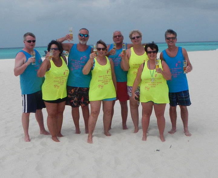 Toes In The Sand And A Drink In My Hand T-Shirt Photo