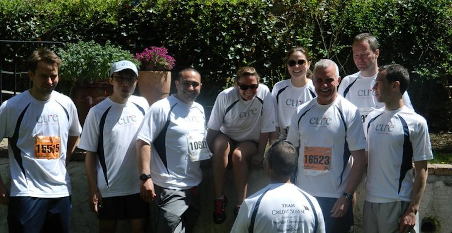 Team Credit Suisse For Cure Childhood Cancer T-Shirt Photo