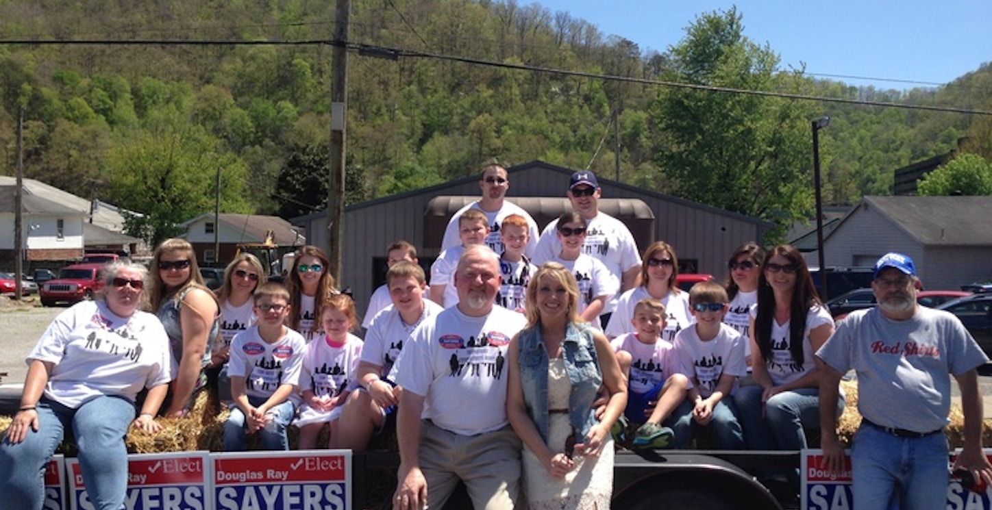 Picture of Team Sayers Parade Float Custom T-Shirt Design Team Sayers Parade Float T-Shirt Photo